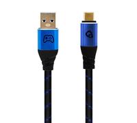 OEHLBACH GAMING New Game Blue - Cavo USB Type-A a Type-C 10 Gbps - Potenza di ricarica fino a 60 W - Doppia schermatura - contatti placcati oro - 75 cm - Cavo da gioco con guaina in tessuto - rosso