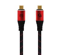 OEHLBACH GAMING New Game Red - Cavo USB Type-C 40 Gbps - fino a 240 W Power Delivery - tripla schermatura - contatti dorati - 75 cm - Cavo da gioco con guaina in tessuto - blu/nero