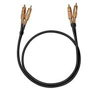Oehlbach NF 1 Master 50 - Eccellente cavo cinch audio stereo analogico - 2x Cinch/2x Cinch, spina in metallo, schermatura - 0,50 m - nero