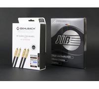 Oehlbach NF 214 Cavo Phono RCA Maschio Oro 1,0 m Cavo e Messa a Terra