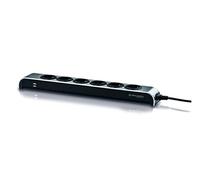 Oehlbach Powersocket 505 - Ciabatta multipresa di alta qualità, design compatto, 2 porte USB ad alta potenza per tablet e smartphone, colore: Antracite