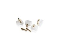 OEHLBACH Pure Lock! - Tappi in plastica per il bloccaggio di connettori HDMI (per TV, lettore Blu-Ray, ricevitore AV, 4 pezzi