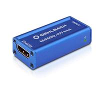 Oehlbach - Ripetitore UltraHD (amplificatore di segnale HDMI per segnali UltraHD, HDR, Dolby Vision, 4K con 60Hz, HDCP 2.2), colore: Blu cobalto