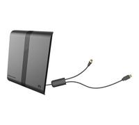 OEHLBACH Antenna interna Scope Audio per ricezione radio DAB+ - antenna interna attiva con amplificatore, spina F e alimentazione USB - nera