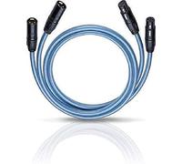 OEHLBACH Series 2 X - High-End Audiokabel mit XLR-Stecker (Made in Germany, HPOCC, für CD-Player, Vor-/Endstufe) - 2 x 50cm blau