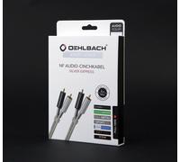Oehlbach Silver Express Analogico NF Audio Cavo RCA Oro Lunghezza 1 m