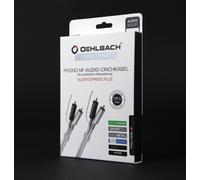 Oehlbach Silver Express Plus Cavo Phono RCA Oro 0,5 m Nero Massa