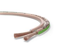 Oehlbach Speaker Wire SP-7 - Cavo per altoparlanti stereo HI-FI - cavo per altoparlanti con OFC (rame senza ossigeno) 2 x 0,75 mm² - cavo per altoparlanti a mini bobina - trasparente 20 m