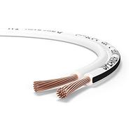 Oehlbach Speaker Wire SP-7 - Cavo per altoparlanti stereo HI-FI - cavo per altoparlanti con OFC (rame senza ossigeno) 2 x 0,75 mm² - cavo per altoparlanti a mini bobina - bianco 10 m