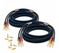 Oehlbach Transform Dual Plug - Cavo per altoparlante con connettori intercambiabili a banana e capicorda - Rame OFC 300 W di potenza, eccellente conduttività, connettori flessibili, placcato oro 24