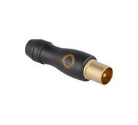 Oehlbach Transmission Shift M - Connettore antenna coassiale IEC (m) (coassiale, adattatore, avvitabile) placcato oro per connessione TV/radio - 1 pezzo