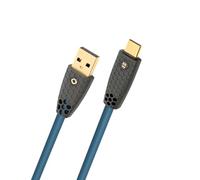 OEHLBACH USB Flex Charge AC - USB tipo A - Cavo di ricarica - Cavo di ricarica brevettato antipiega, velocità dati 10 Gbps, potenza di ricarica 60 W, guaina TPE, conduttore interno OFC, petrolio - 1 m