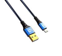 OEHLBACH USB Plus LI - USB-Kabel für iPhone & iPad - USB Typ A 2.0 zu Lightning - PVC-Mantel - OFC, blau/schwarz - 50cm