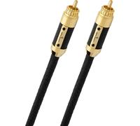 Oehlbach XXL® Black Connection Digital - Cavo coassiale digitale di fascia alta (Made in Germany, vera pelle di alta qualità), 2 m, colore: Nero