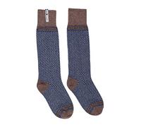 ÖJBRO VANTFABRIK calze al ginocchio in lana d'agnello in maglia Skaftö Marin M (38-41) calde morbide calza calzino calzini lunghi Svezia