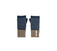 ÖJBRO VANTFABRIK "Skaftö Marin bracciali scaldapolsi corti taglia unica 100% lana merino guanti maglia caldo morbido palette da donna polsini