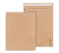 ÖKI Buste imbottite in carta 260 x 365 mm (dimensioni interne) - Buste imbottite in carta riciclata, certificate FSC, senza plastica, autoadesive, per libri e cataloghi, marrone, 100 pezzi