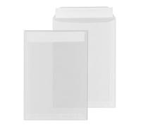 ÖKI Buste trasparenti formato C4, 50 pezzi, con striscia adesiva, 229 x 324 mm, 100 g, bianco trasparente