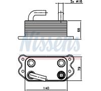 Ölkühler 140 X 79 Adatto Per Volvo V70 III BW 135 XC70 II 156 MW