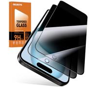 Oelrstfe Privacy Pellicola Protettiva per iPhone 16 Anti Spy in Vetro Temperato Durezza 9H Anti-Graffio Senza Bolle Ultra Resistente Anti-Impronta Anti-Spia Protezione Schermo,2 Pezzi