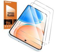 Oelrstfe Vetro Temperato per Honor X8 Pellicola Protettiva 2 Pezzi Durezza 9H Anti-Graffio Anti-impronte Ultra HD Trasparente Senza Bolle Vetrino Protezione Schermo