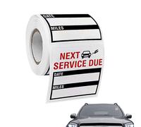 Ölwechsel Aufkleber Zunetsutock - Service-Erinnerung Etiketten Autos, Abnehmbar Wasserfest Langlebig, Übersichtliche Kennzeichnung Wartungsintervalle | Windschutzscheibe Fahrzeugpflege Zuhause Garage