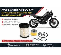 OEM 500 KM First Service Kit per Royal Enfield Guerrilla 450 e Himalayan 450 |