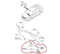 OEM 98100-CU000 MOTOR & LINK ASSY-W/WPR originale per Genesis GV60 2023+