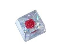 OEM Altezza Fiore Keycap Elegante Resina Fiore Keycaps Con Retroilluminazione Per Tastiera Meccanica Personalizzazione 1PC