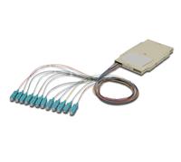 Oem Cassetta di Giunzione Attrezzata con 12 Pigtail Fibra Multimodale OM3 SC 50/