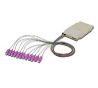 Oem Cassetta di Giunzione Attrezzata con 12 Pigtail Fibra Multimodale OM4 SC 50/