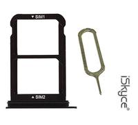 OEM Cassetto Piatto Doppio Nano Sim Micro SD per Huawei P20 Nero + Chiave Pino, Ripara il tuo telefono senza troppe difficoltà iSkyce 113G