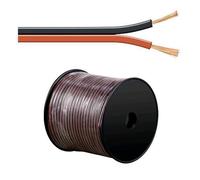 Oem Cavo Audio per diffusori acustici Nero/rosso 1,5 mm² matassa 100mt