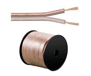 Oem Cavo Audio per diffusori acustici Trasparente 0,75 mm² matassa 100mt
