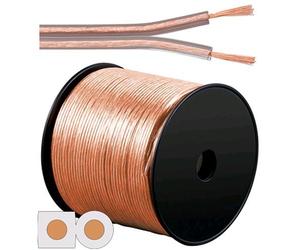 Oem Cavo Audio per diffusori acustici Trasparente 1,5 mm² matassa 100mt