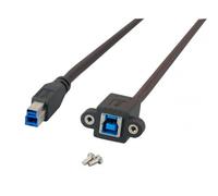 Oem Cavo Prolunga USB 3.0 SuperSpeed B/B M/F da Pannello 1,8m Nero