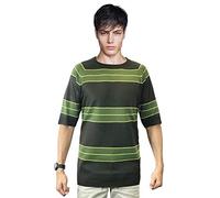OEM Kurt Cobain Maglione Camicia a Righe Verdi Costume Nirvana Smells Like Teen Spirit (L)