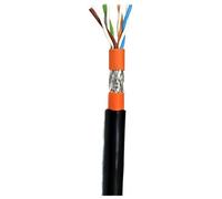 Oem Matassa S/FTP Cavo Cat. 7 Rame per Interno Esterni 100m Rigido Nero