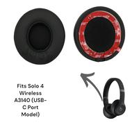 OEM Originale Cuscinetto Auricolare Cuscino Ricambio Beats Dre Solo4 senza Fili