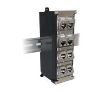 OEM Pannello Patch Keystone 8 porte per guida DIN, montaggio a parete