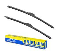 OEM Quality 22" + 21" Premium All-Seasons Durable Stable and Quiet Windshield Wiper Blades-J Hook Wipers(Set of 2)