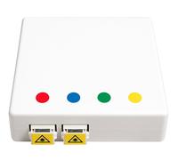 Oem Scatola FTTH Indoor IP20 4 x SC o LC Duplex 80x80 con Passacavo Versione Ter