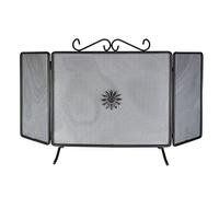 PARASCINTILLE PER CAMINO CAMINETTO 3 ANTE CM 20X50X20 H50 IN FERRO BATTUTO 51041