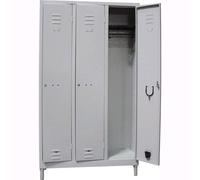OEM SYSTEMS ARMADIO 3 Ante in Lamiera Verniciata SPOGLIATOIO 101X33X180H cm Fornito Smontato