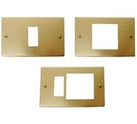 OEM SYSTEMS COMPANY Placca Linea Magic 1 Posto in Alluminio Champagne