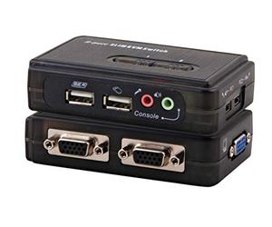 OEM SYSTEMS EFB Elektronik 2 Porte Switch KVM USB Audio incl. Set di Cavi, eb940