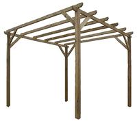 Pergola Gazebo Lasa In Legno Di Pino Impregnato 300X300Xh240 Cm