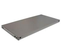 OEM SYSTEMS Ripiano in lamiera per scaffale 40X120 cm Rinforzo 1 colore Grigio conf. 5 pezzi