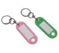 OEM Targhette Portachiavi in PVC Assortiti con Givolare e Anello - 200 Pz