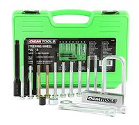 OEMTOOLS 37182 Set estrattore volante per tutte le principali marche e automobili, rimozione piastra di blocco, dimensioni 5/16" x 18, 5/16" x 24, e 3/8" x 16 inclusi